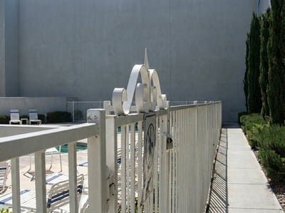 Pool southwest gate